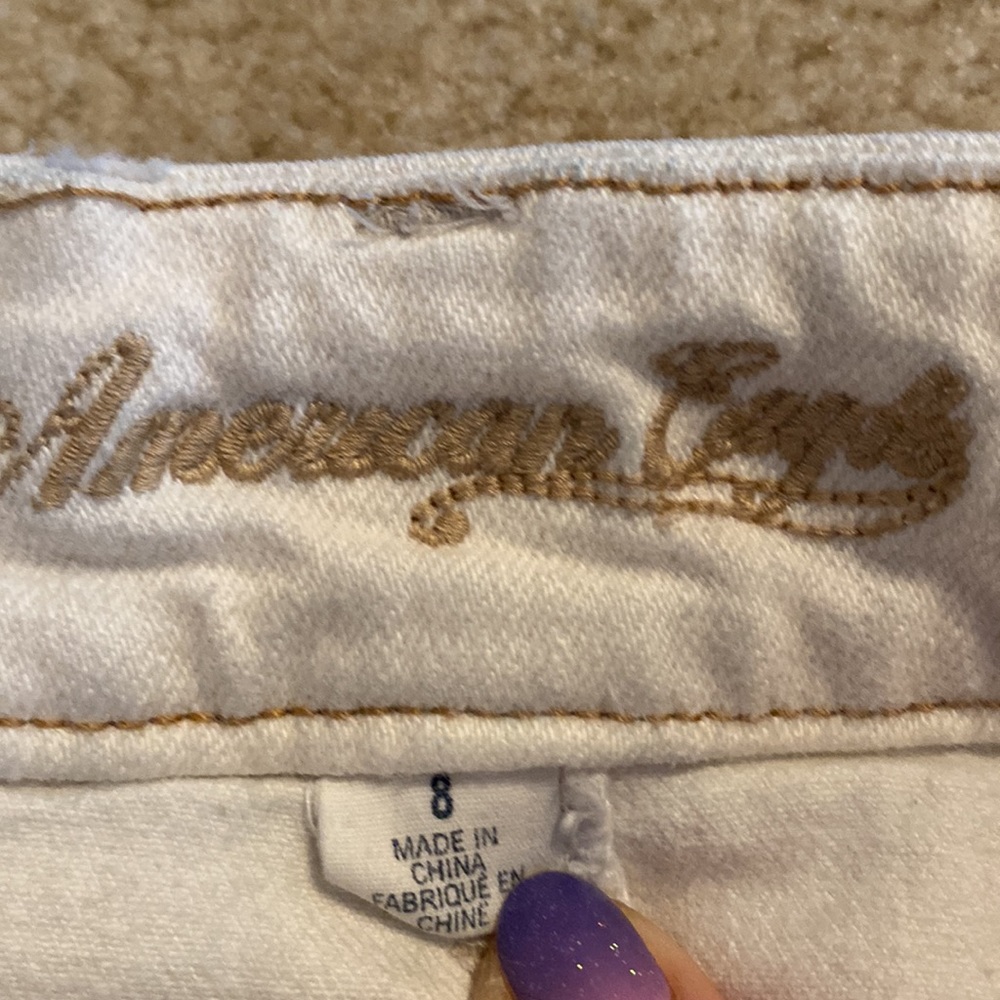🎉Host Pick!🎉Cream Denim Skirt size 8 - Picture 3 of 5